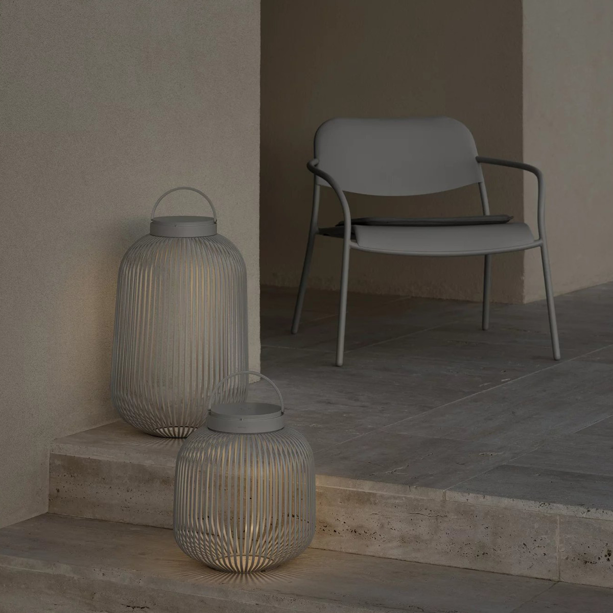 Blomus Lito LED Valaisin M 30,5 cm Granite Gray