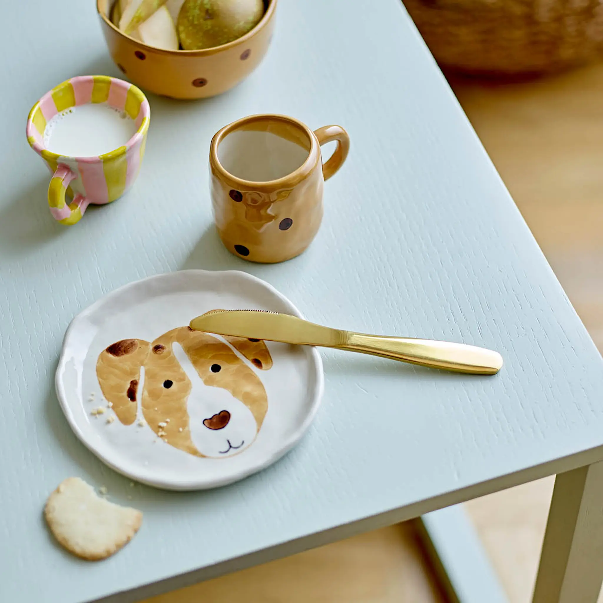 Bloomingville MINI Nini mugg 10 cl rosa/gul