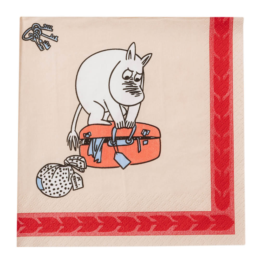 Moomin Arabia - Muumi Servetti 33x33 cm 20 kpl Lomakuumetta