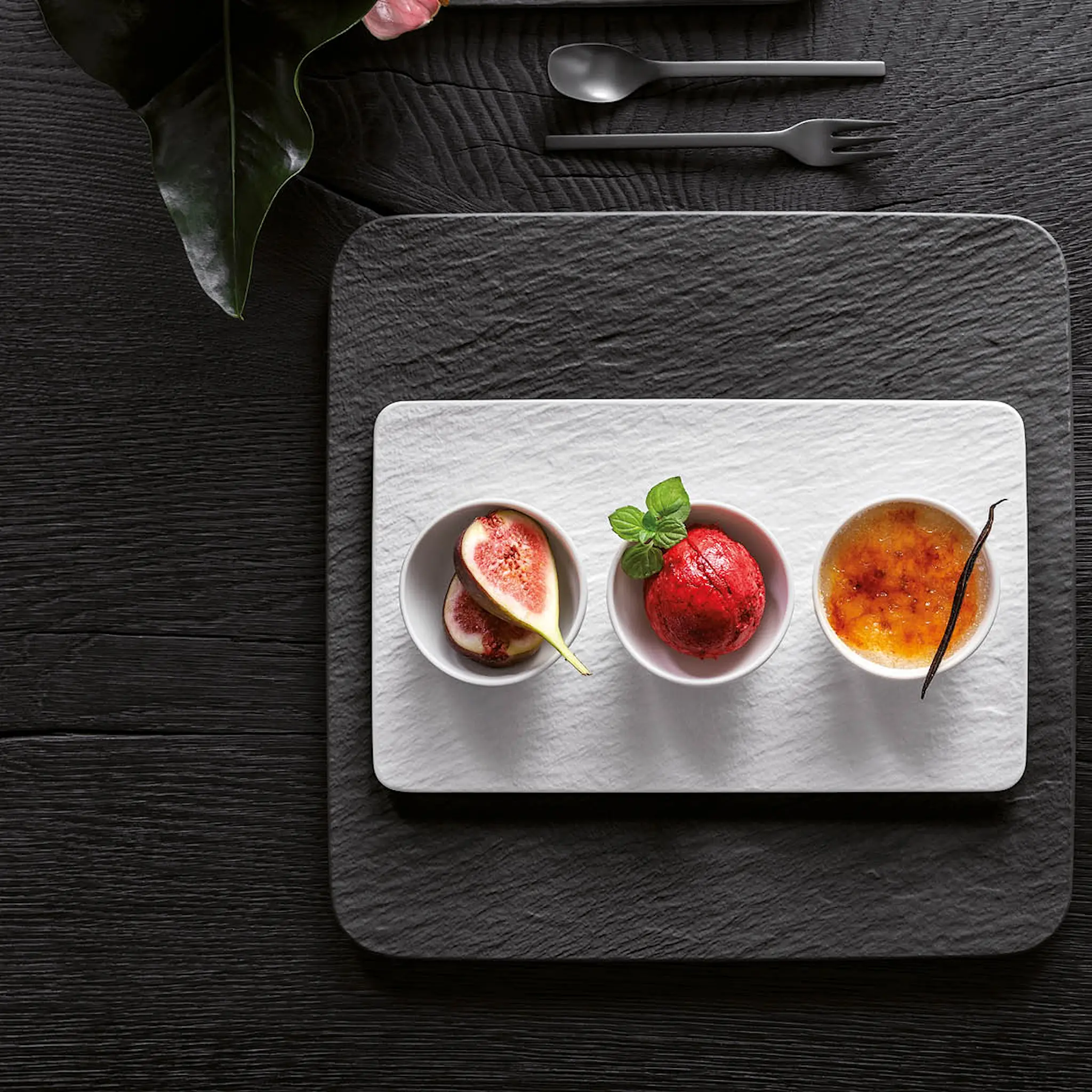 Villeroy & Boch Manufacture Rock Blanc skålset 4 delar