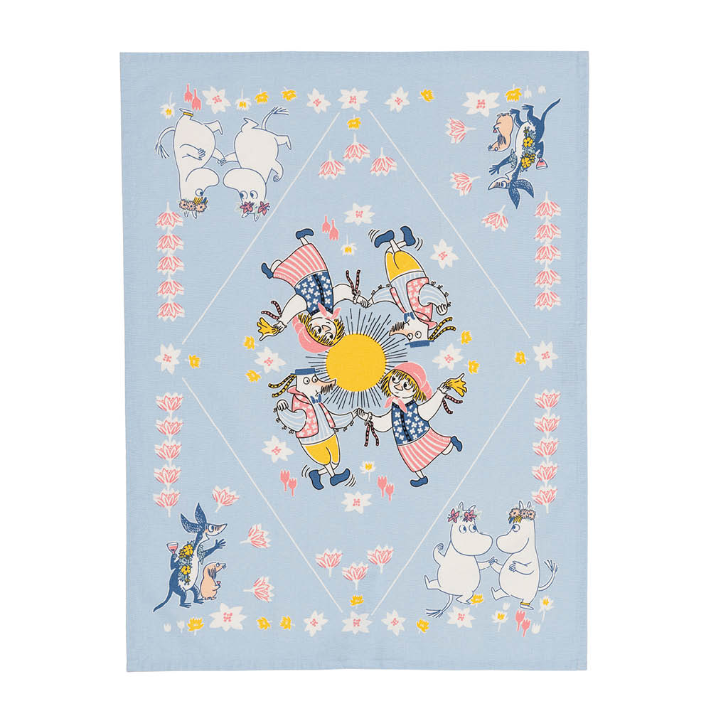 Moomin Arabia Mumin kökshandduk 50x70 cm Sommardans