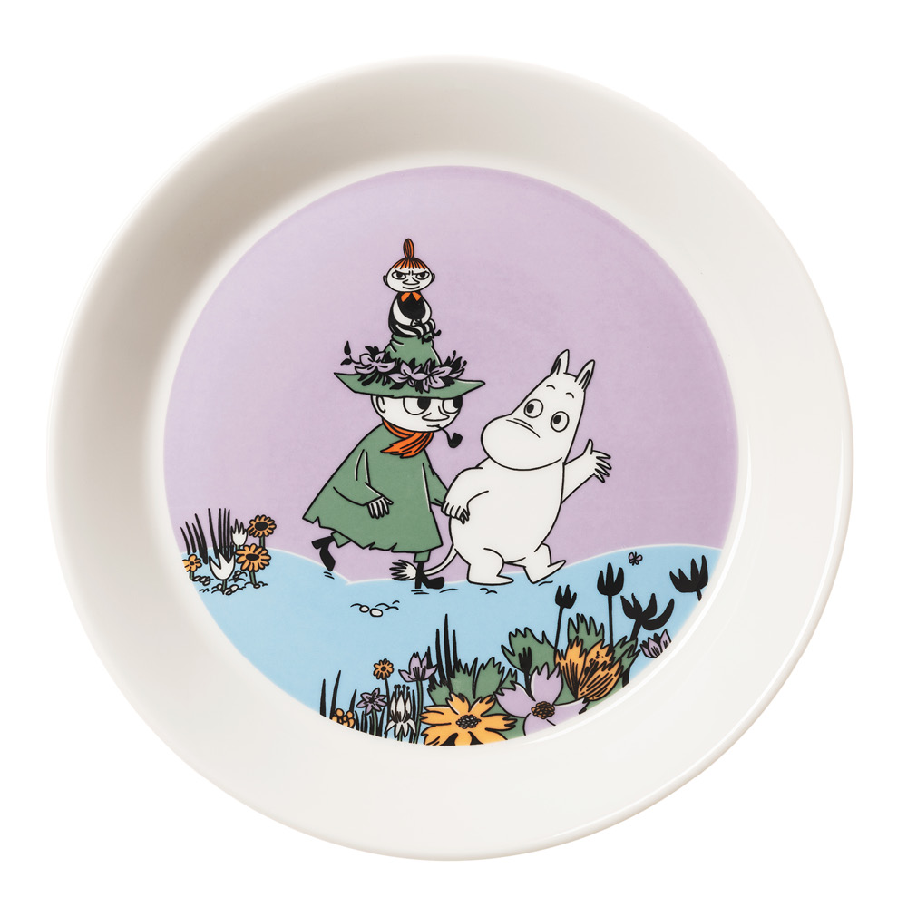 Moomin Arabia - Muumi Lautanen 19 cm Sydänystävät