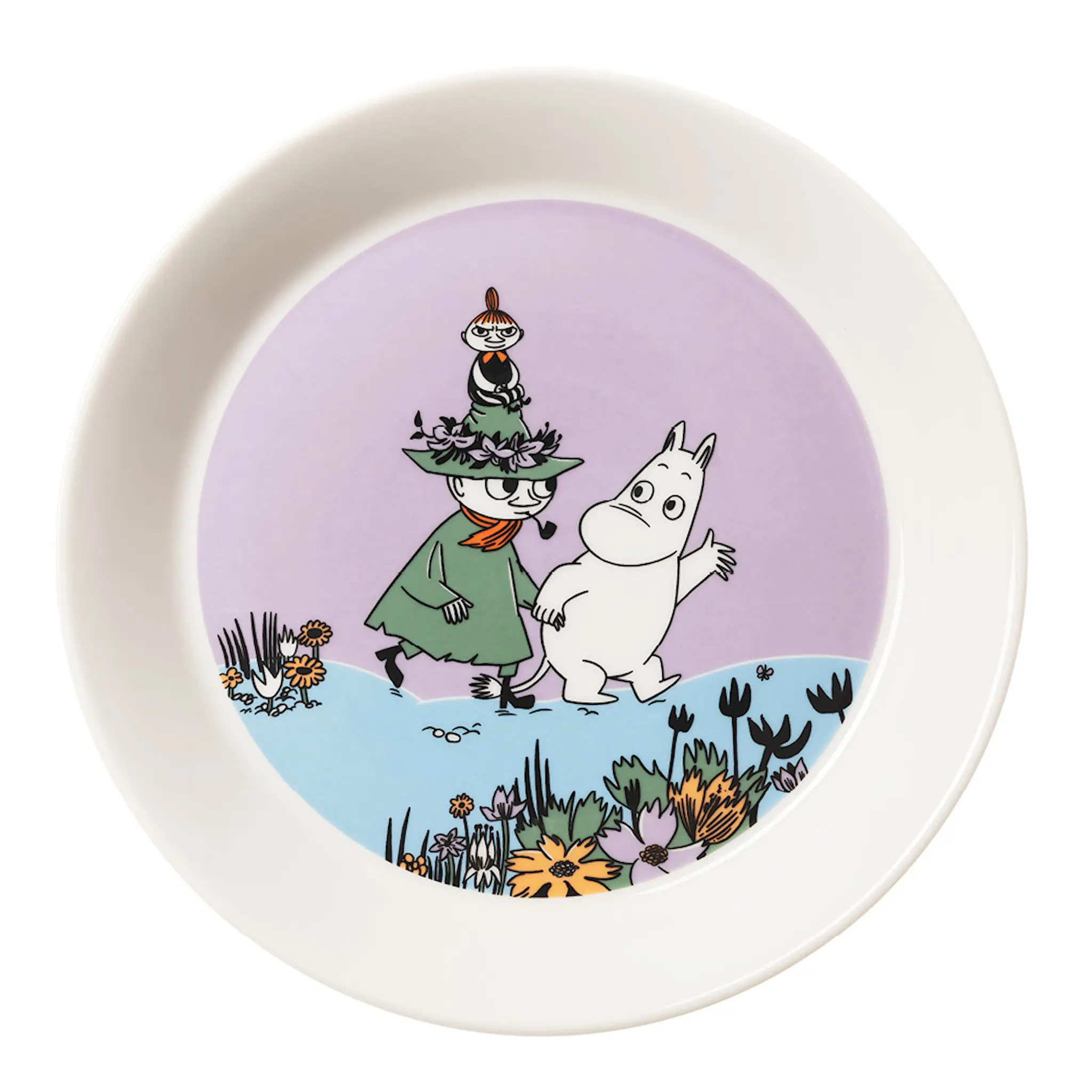 Moomin Arabia Mumin assiett 19 cm Vänner för alltid 80 år