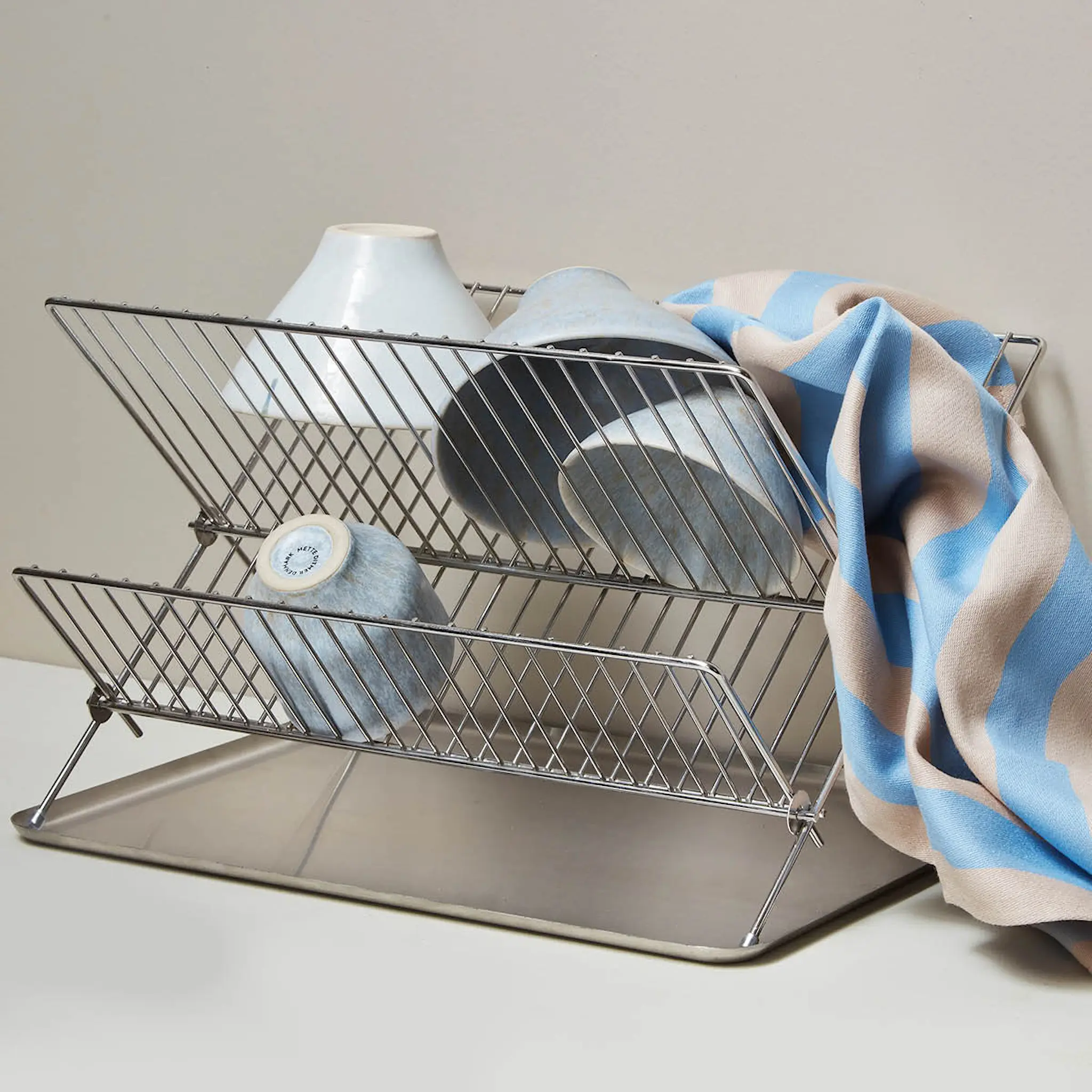 Mette Ditmer DRY-IT oppvaskstativ med brett 41x31 cm krom