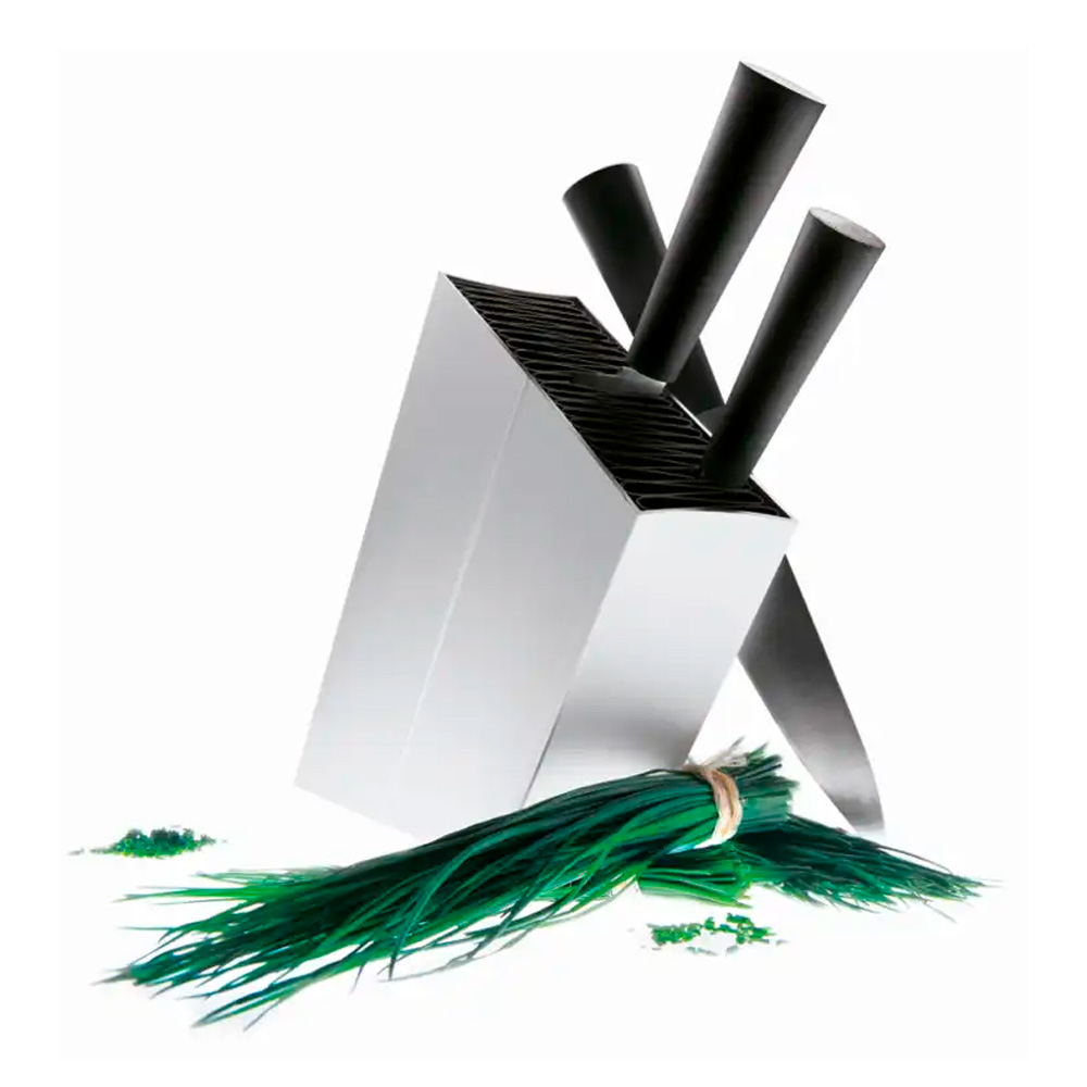 Eva Solo Knivblock lutande Aluminum
