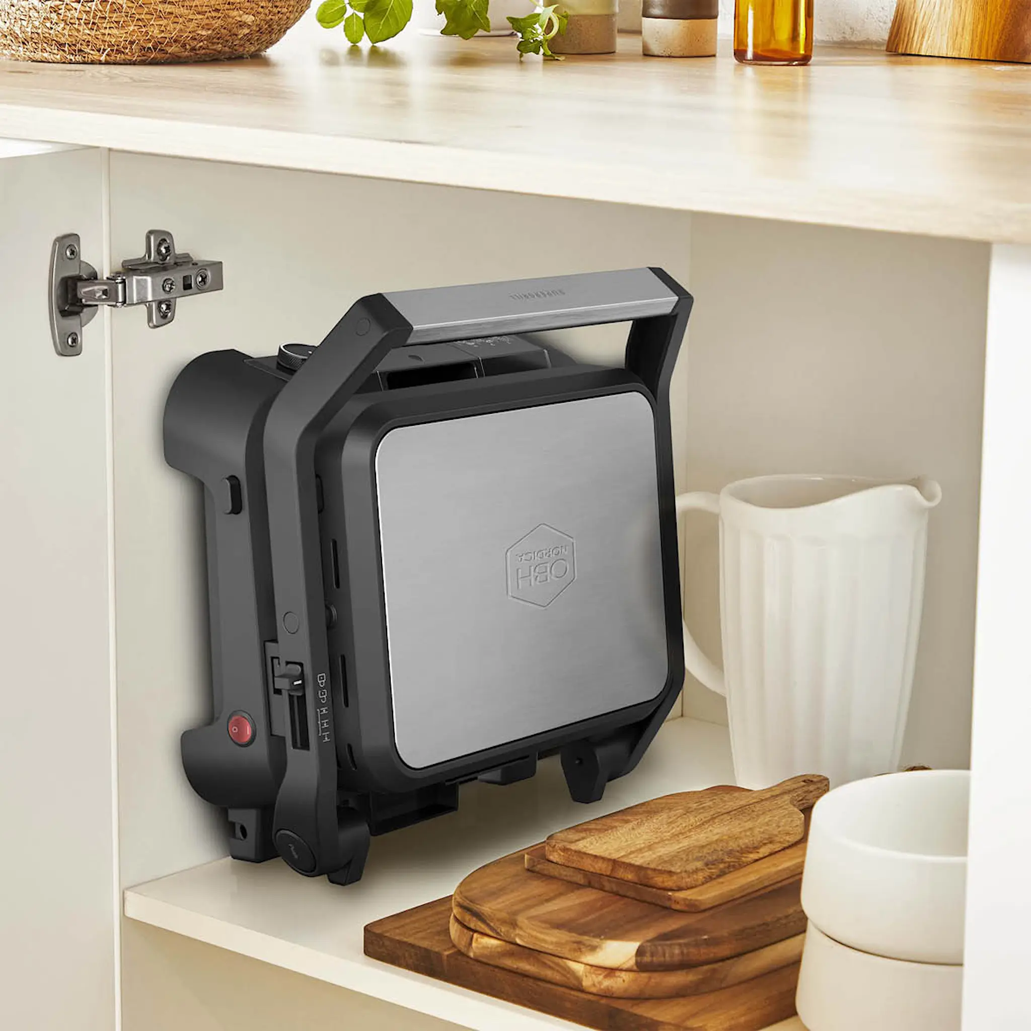 OBH Nordica SuperGrill grilli 3-in-1 2000W ruostumaton teräs