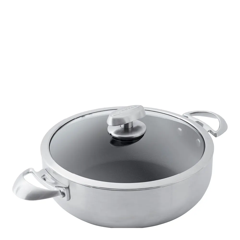 CS+ serveringspanne m/lokk 26 cm stål