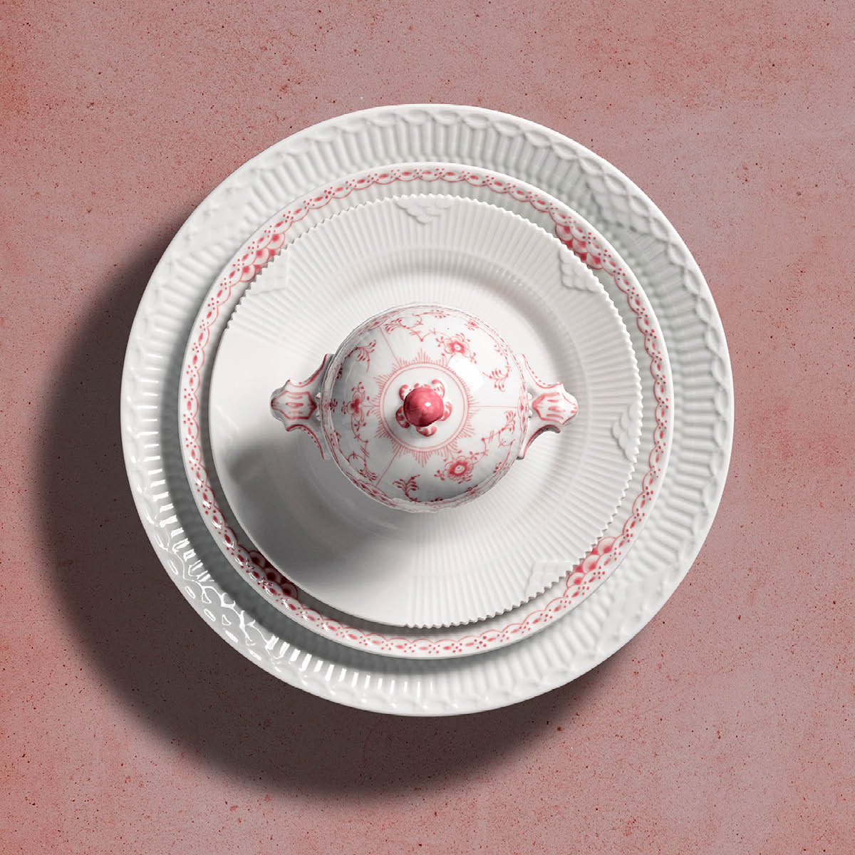 Royal Copenhagen White Elements Lautanen 19 cm