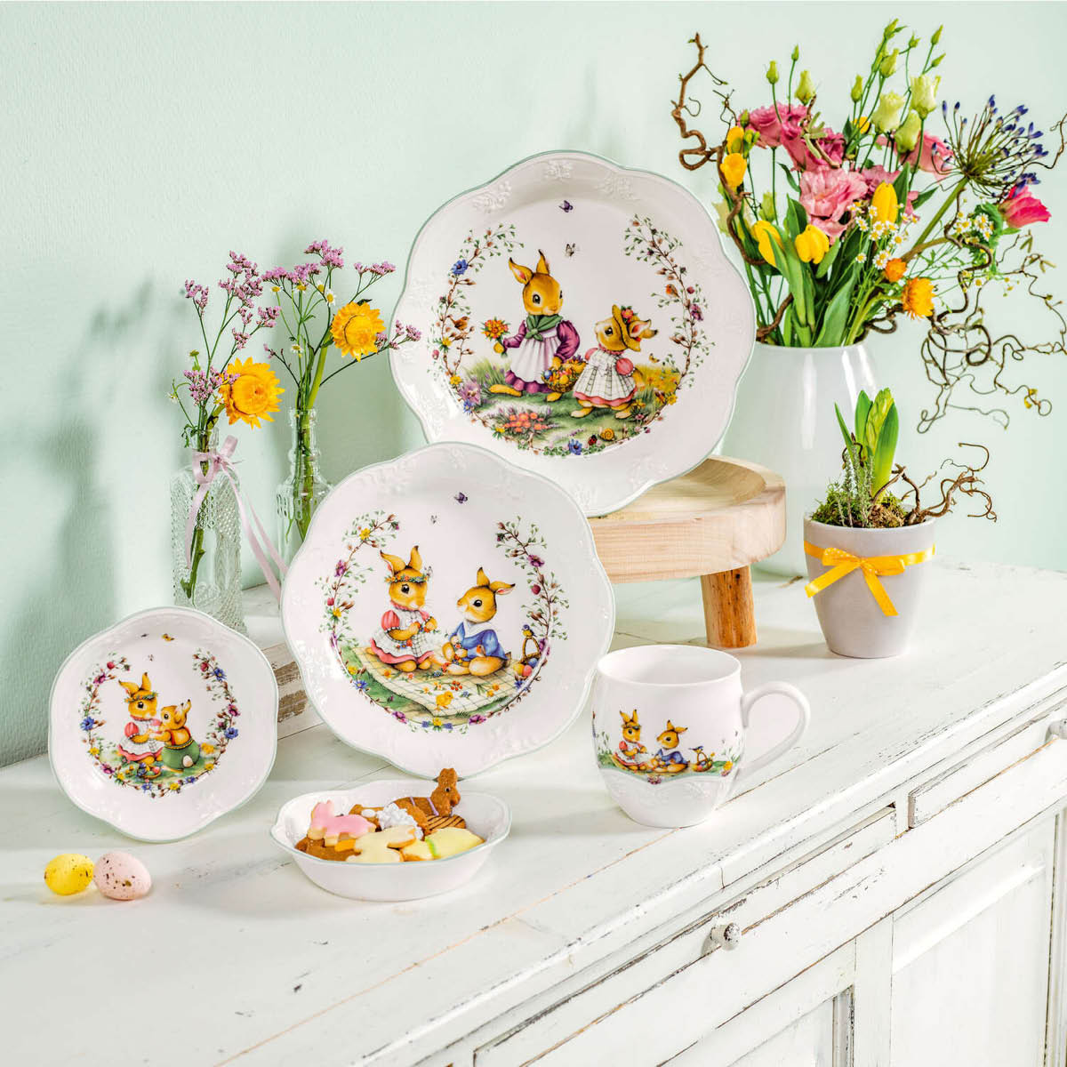 Villeroy & Boch Spring Fantasy Picnic skål 33 cl grön/vit