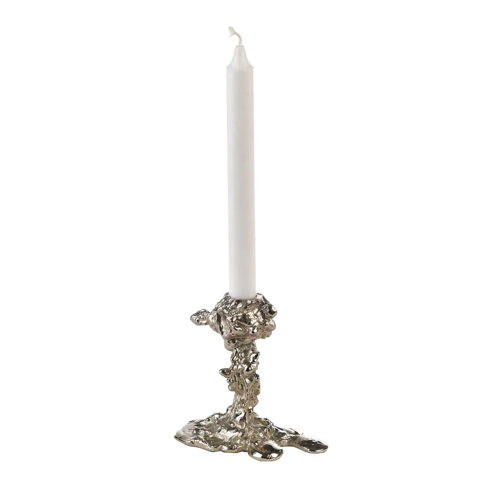 Drip Kynttilänjalka 14 cm Hopea