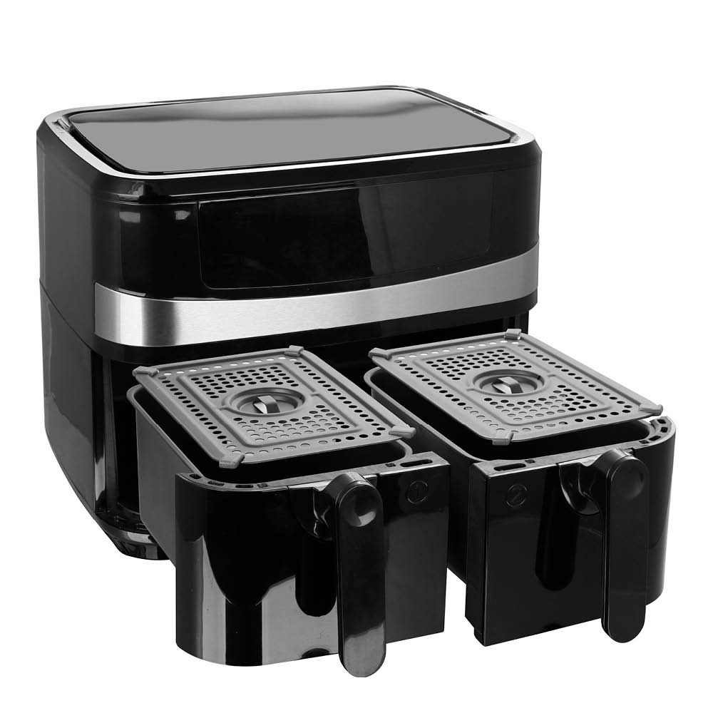 EMERIO Dubbel airfryer 10 L svart