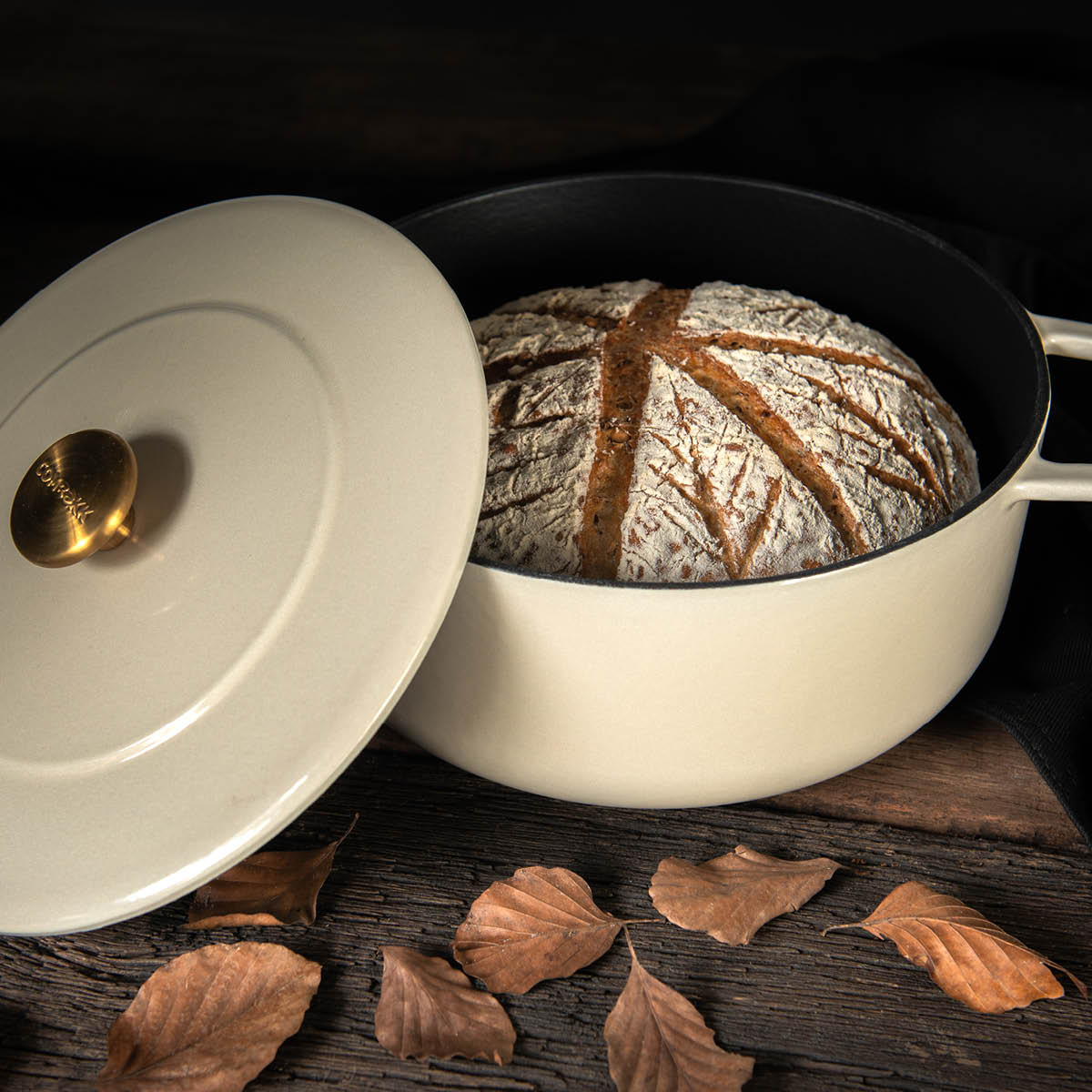 Combekk Gjutjärnsgryta 24 cm 3,8 L sand