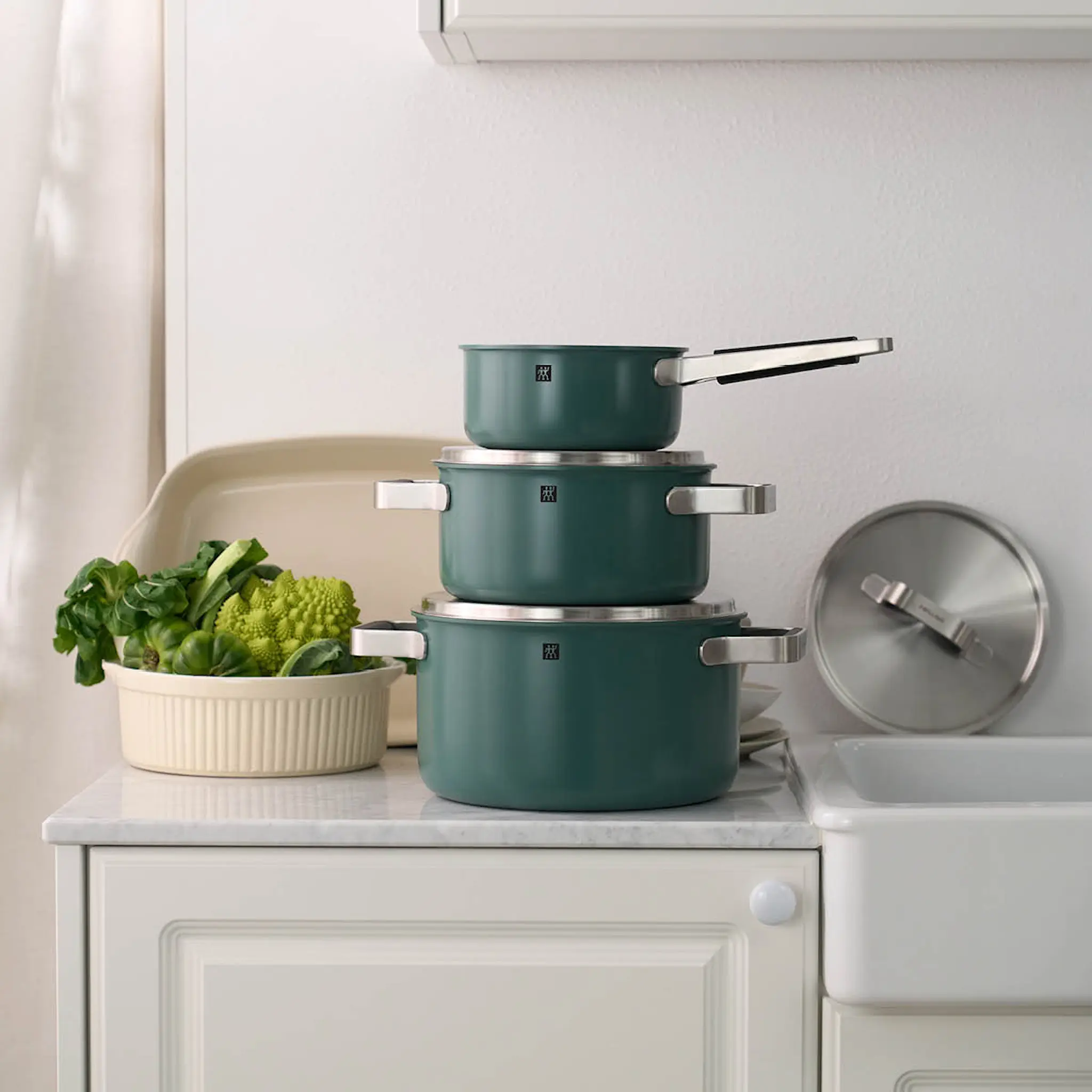 Zwilling Pure grytset 5 delar grön