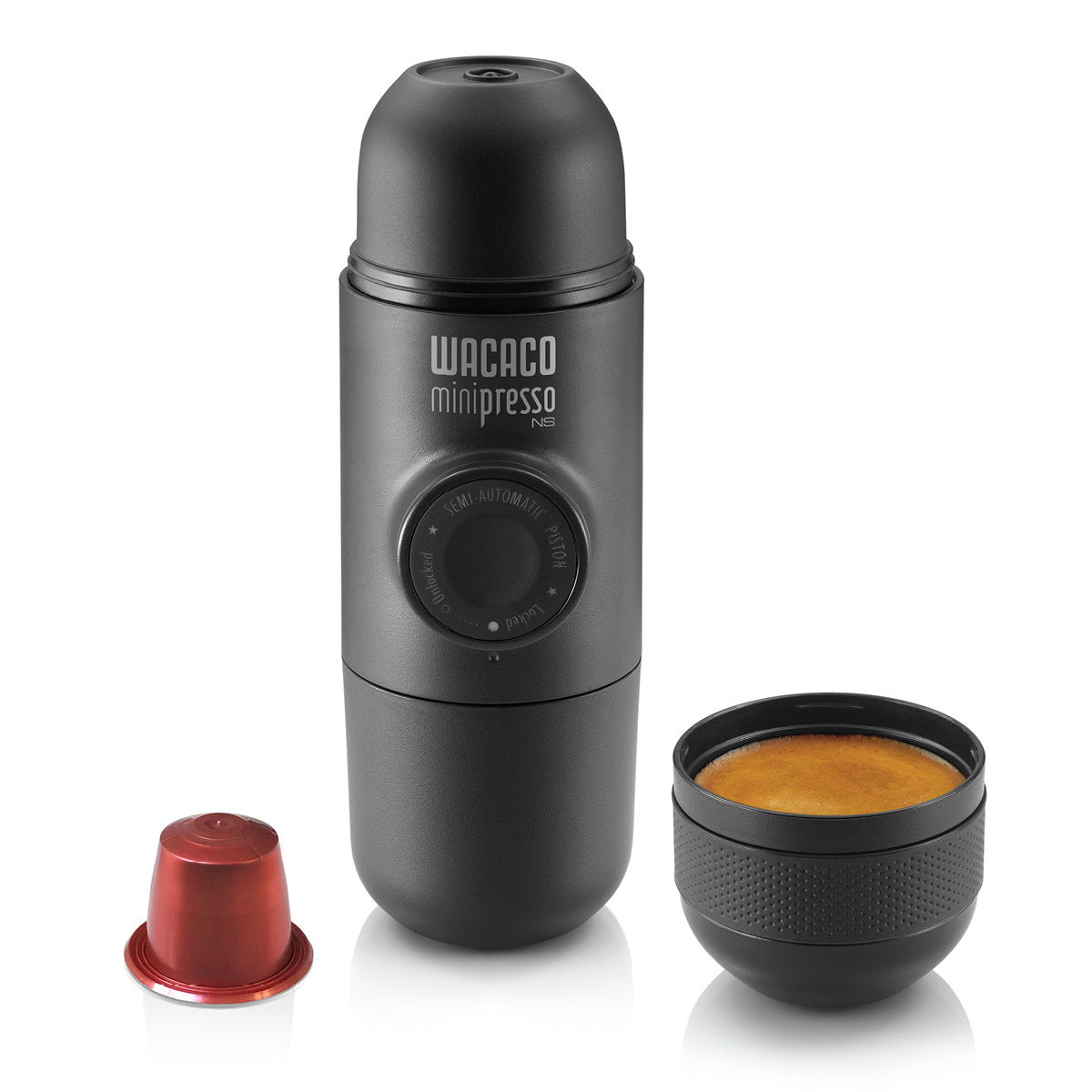 Wacaco Minipresso NS bärbar espressomaskin svart