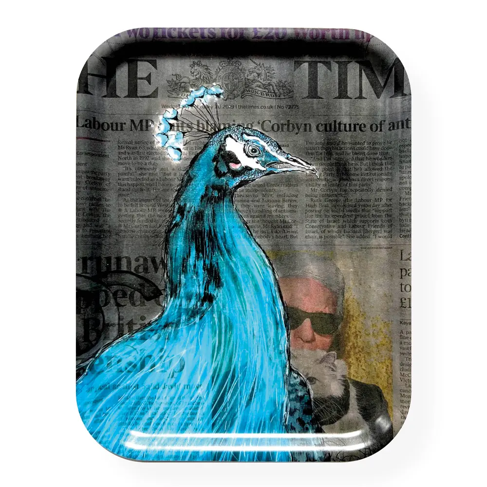 Tarjotin RIP Karl Lagerfeld 33x43 cm