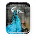 Bricka RIP Karl Lagerfeld 33x43 cm Svart