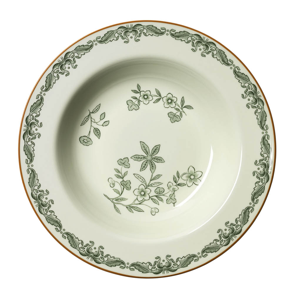 Rörstrand Ostindia djup tallrik 24 cm grön