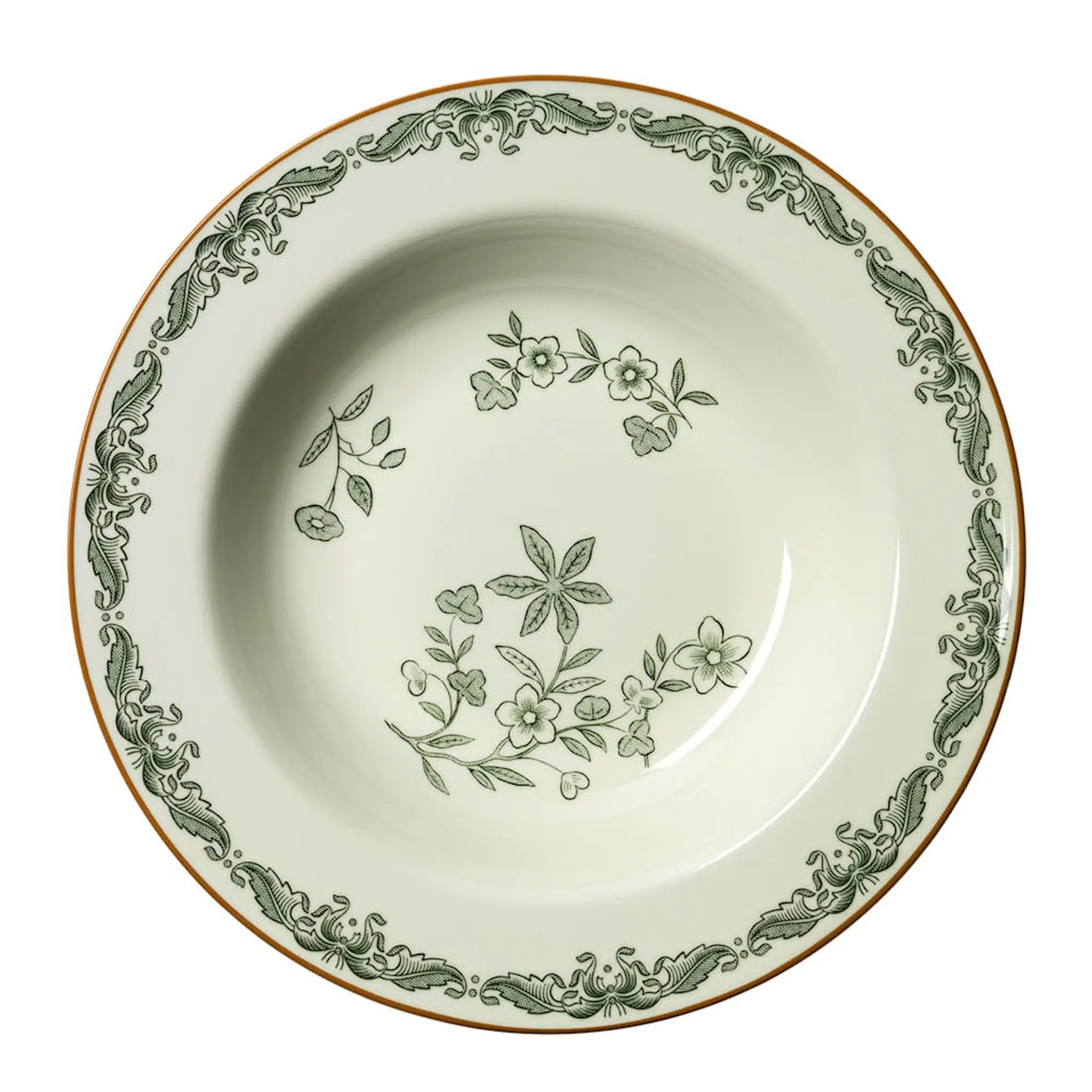 Rörstrand Ostindia djup tallrik 24 cm grön