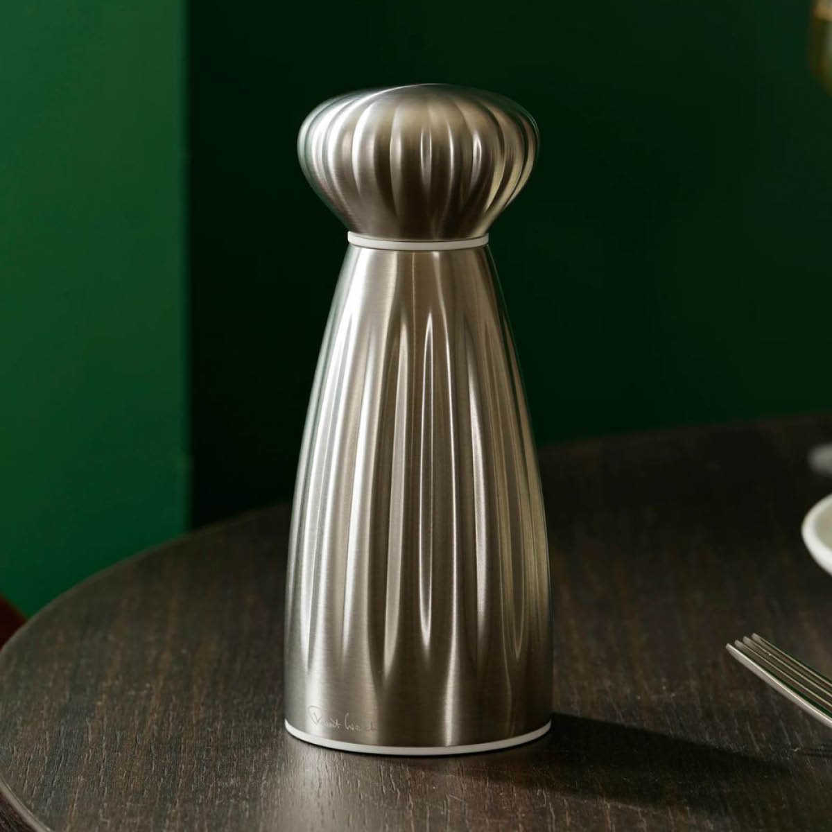 Robert Welch Palm Satin saltkvarn rostfritt stål liten 13 cm