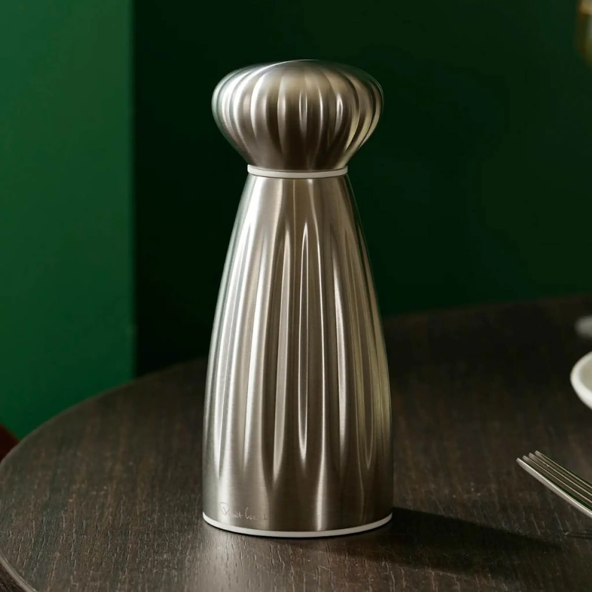 Robert Welch Palm Satin saltkvarn rostfritt stål liten 13 cm