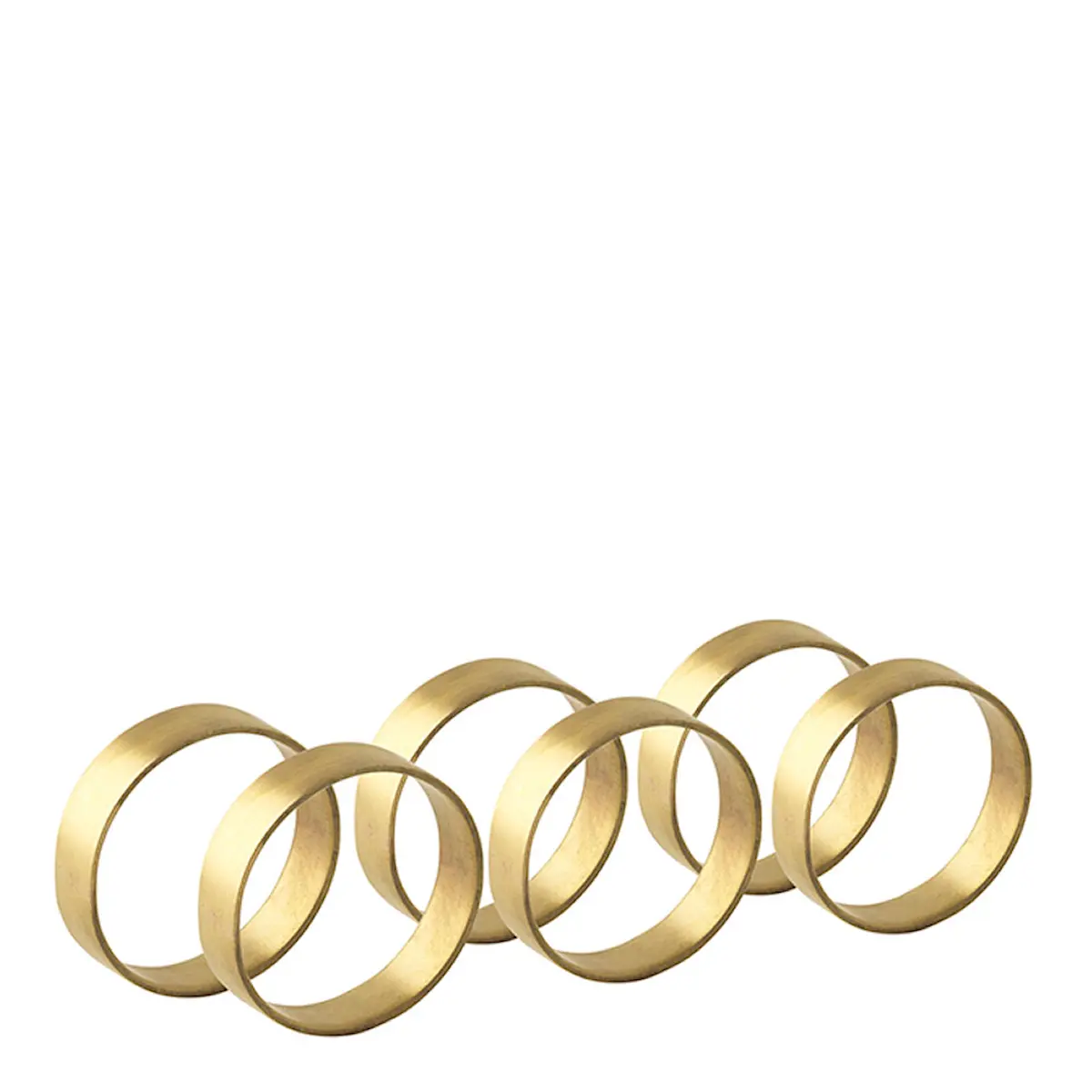 Broste Copenhagen Servettring Ring 6-pack Mässing