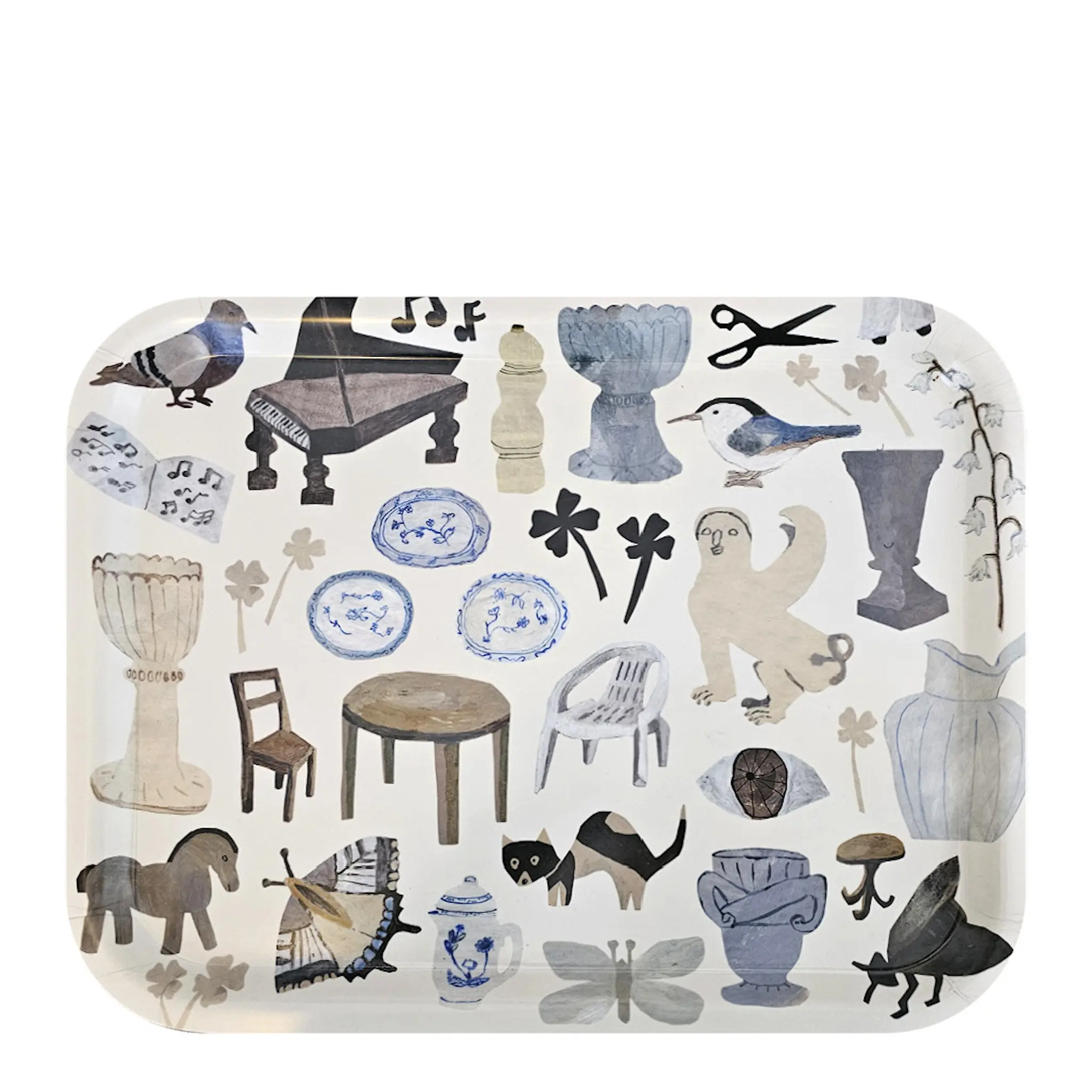 Åry Cervera x Emilia Ilke bricka 36x28 cm Ltd beige