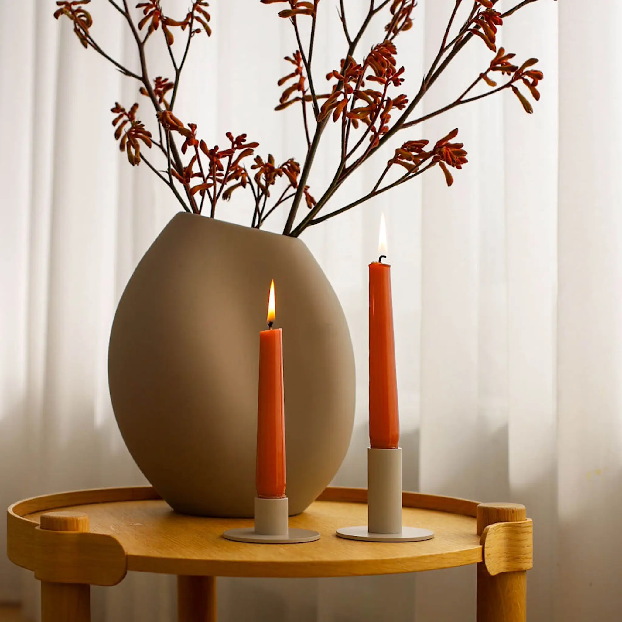 Cooee Ljusstake låg 7 cm sand