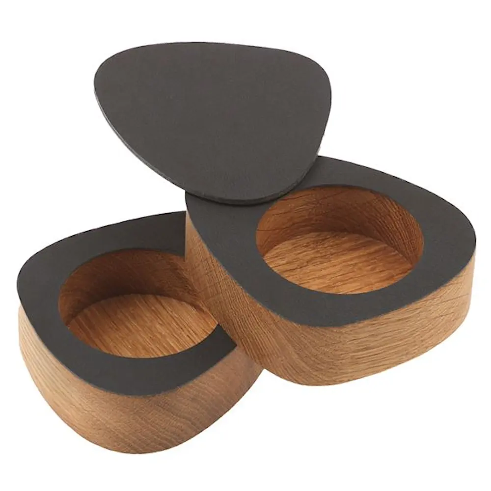 Curve Nupo Suola- ja Pippurikulho 8x10 cm Black