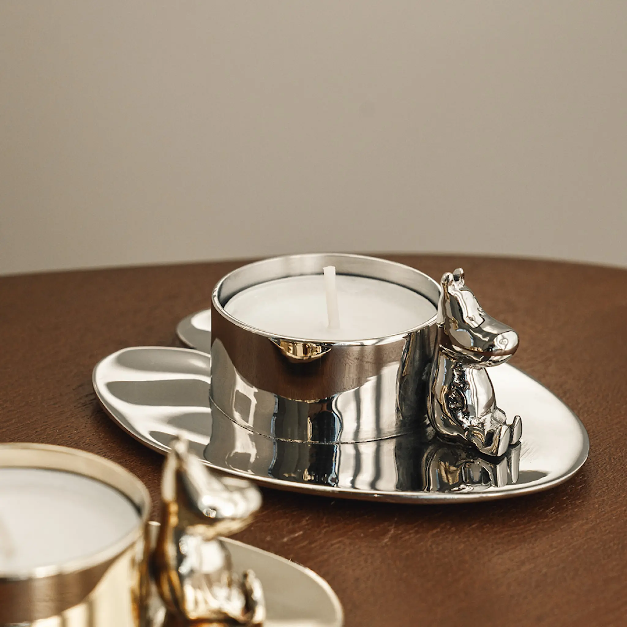 Hilke Hilke x Mumin No.3 ljusstake förnicklad mässing