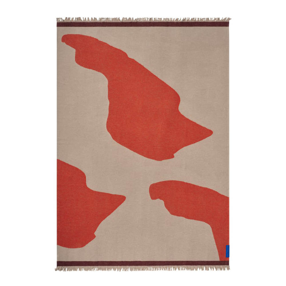 Mette Ditmer Studio pläd 175x130 cm orange