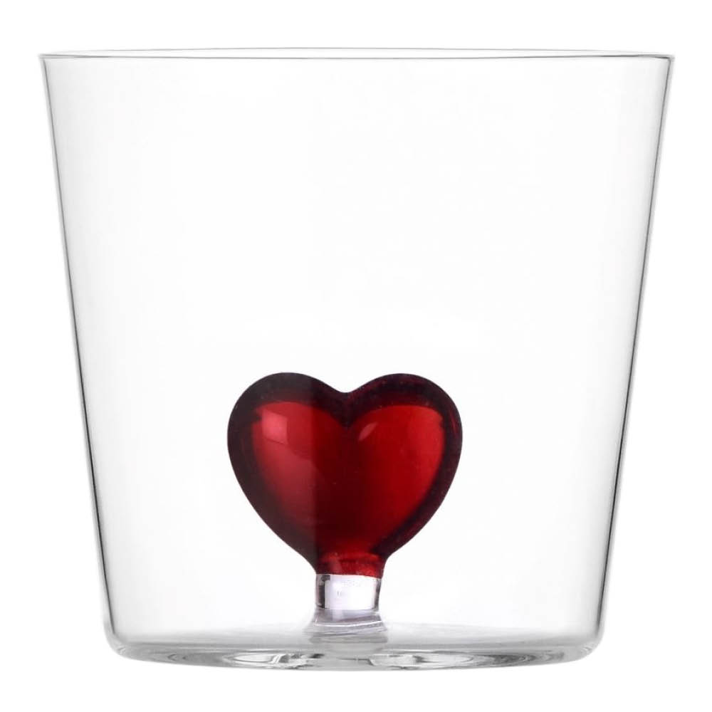 Ichendorf Milano Cuore vesilasi 35 cl sydän punainen