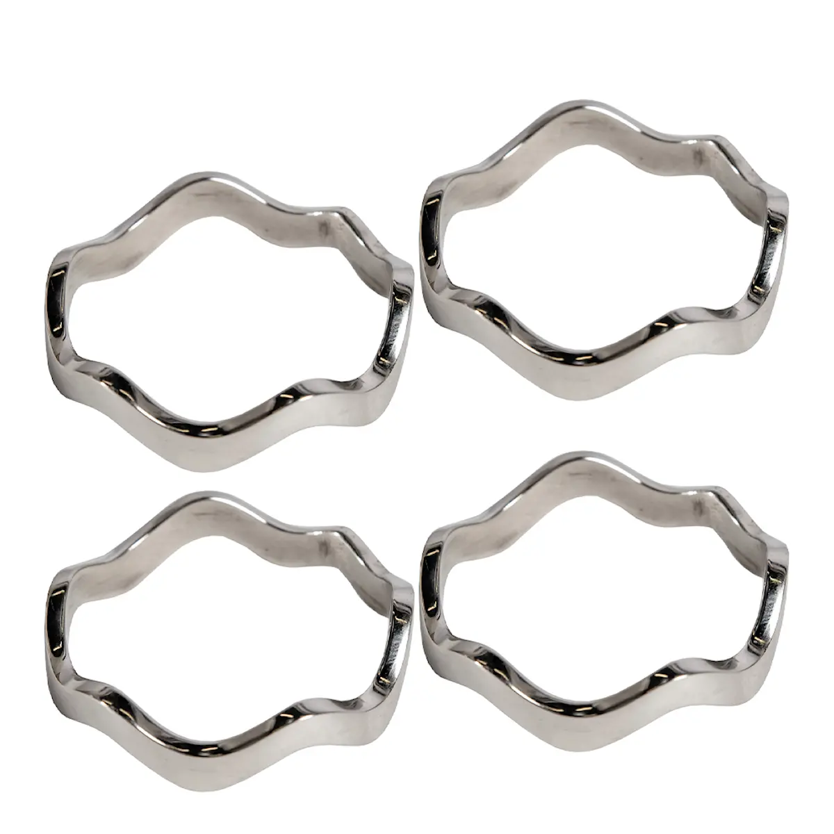 Sagaform Servettringar Anna 5 cm 4-pack Silver