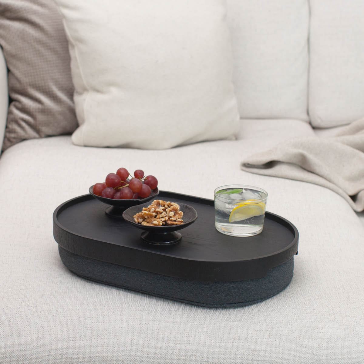 Bosign CurveLine knäbricka anti-slip 39x26 cm svart/grå