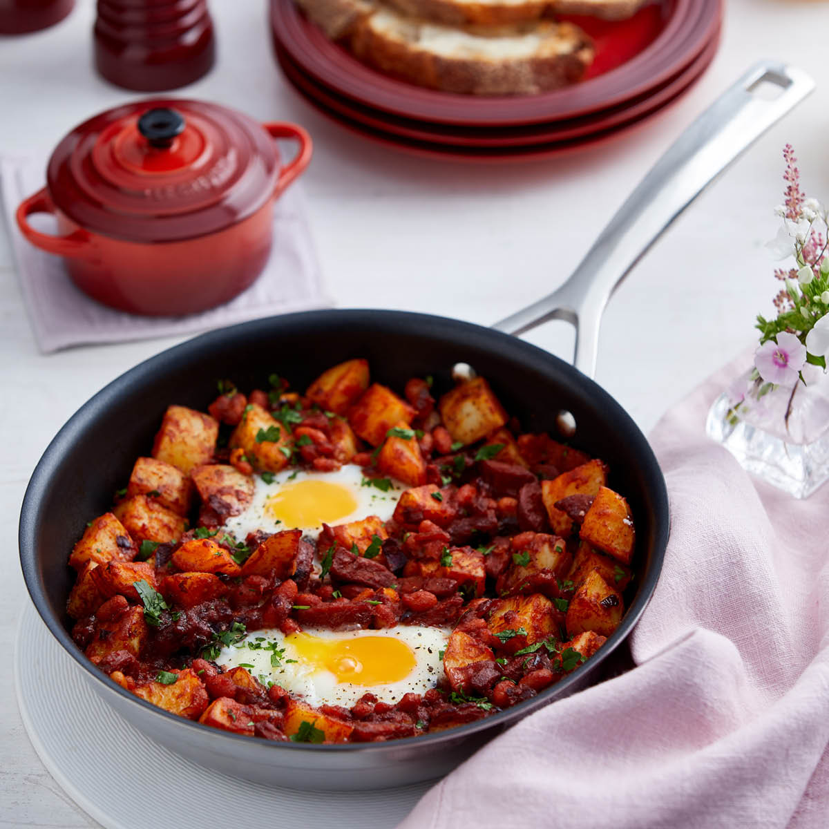 Le Creuset 3-Ply stekepanne 20 cm