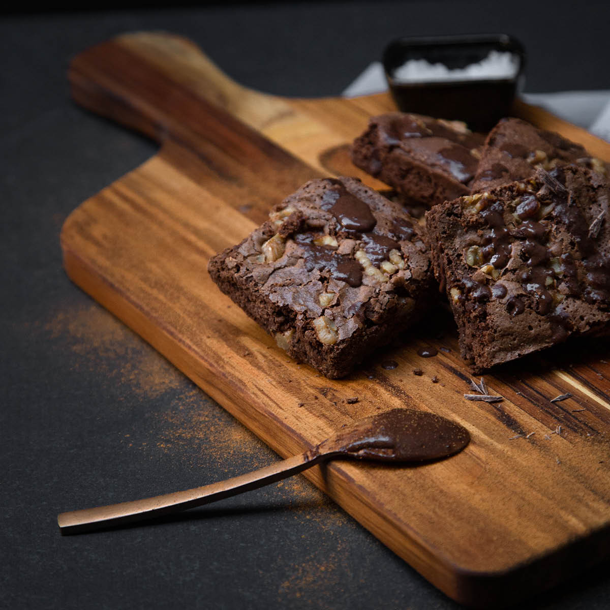 Teakhaus Marine paddle skär- och serveringsbräda (M) 51x26 cm teak