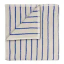 Arto badhandduk 140x70 cm beige/blå smalrandig