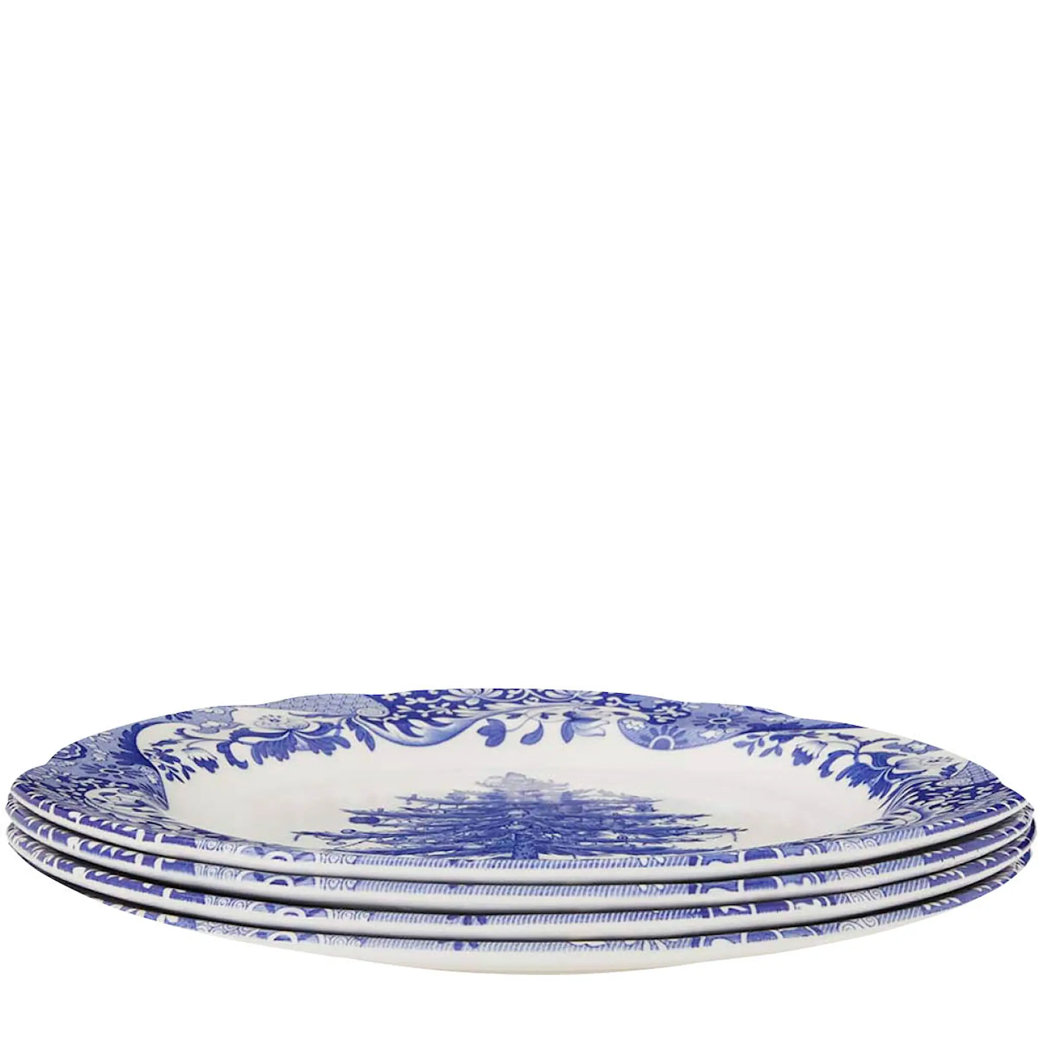 Spode Blue Italian Christmas Tree Lautanen 27 cm Sininen/Valkoinen