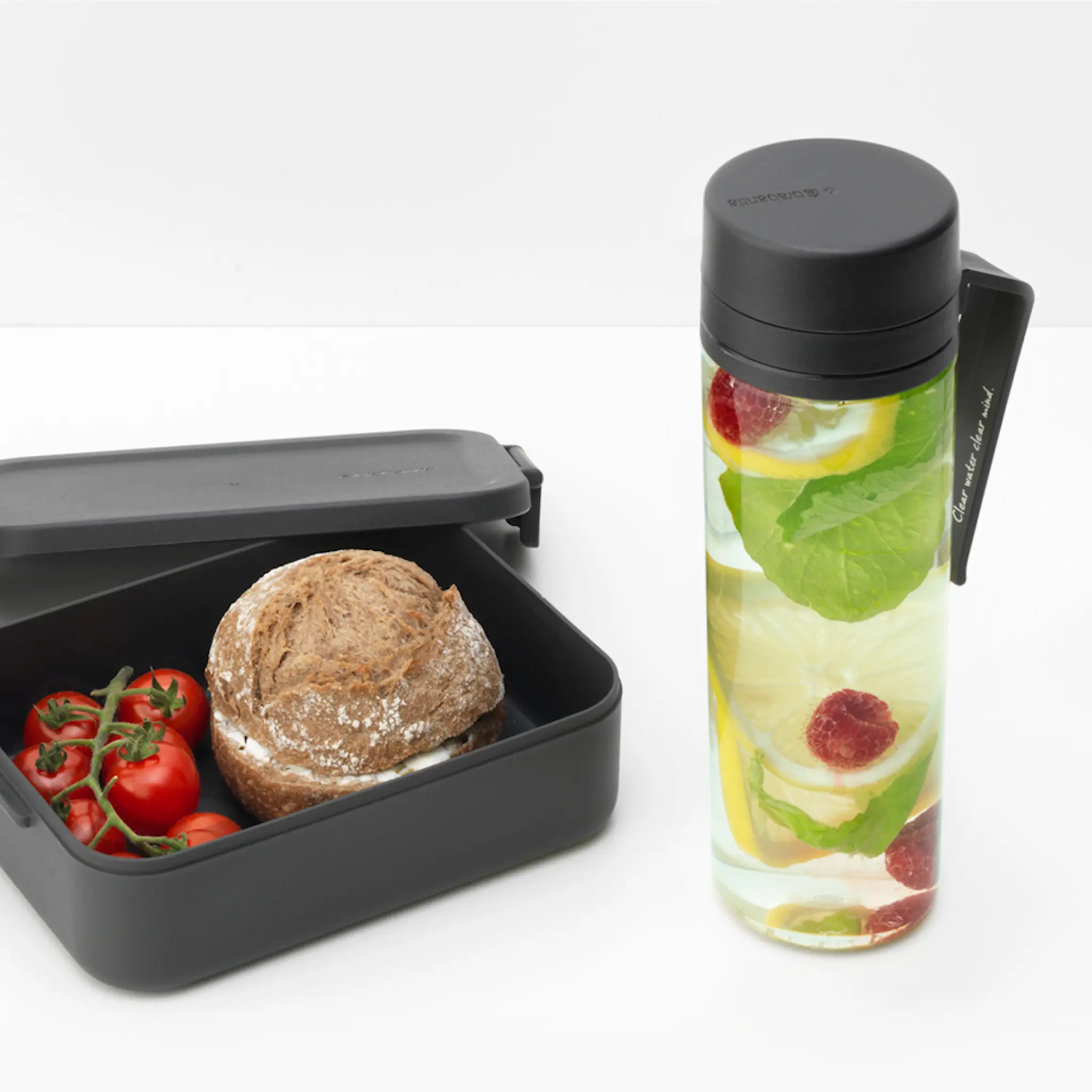 Brabantia Make & Take frukost- och lunchset 3 delar mörkgrå