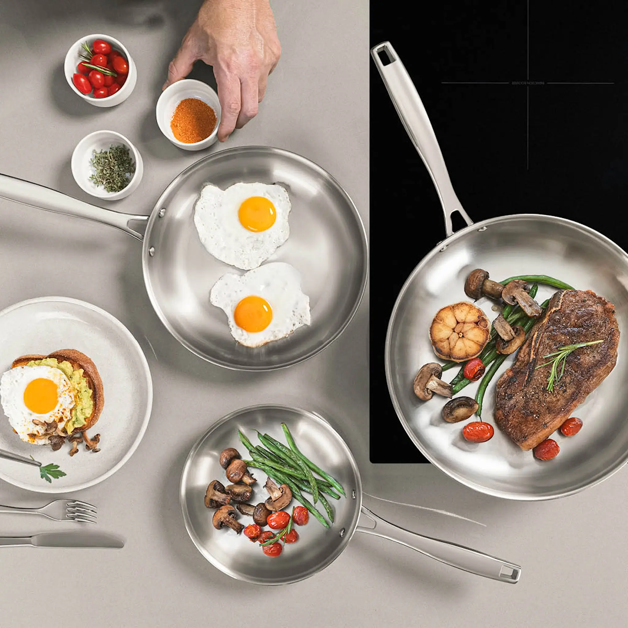 Tramontina Grano stekepanne 21,6 cm stål