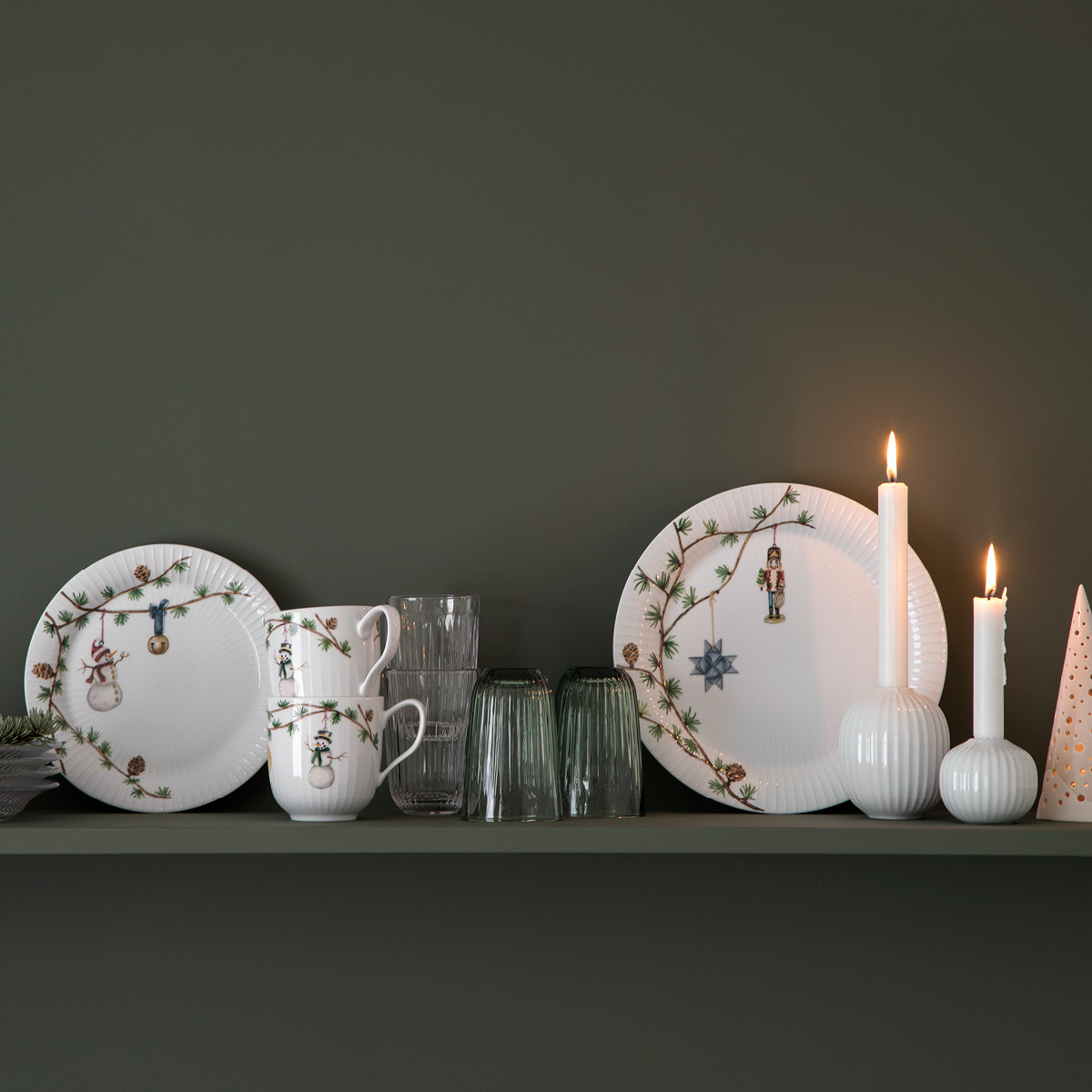 Kähler Hammershøi Christmas Tallrik 22 cm Vit