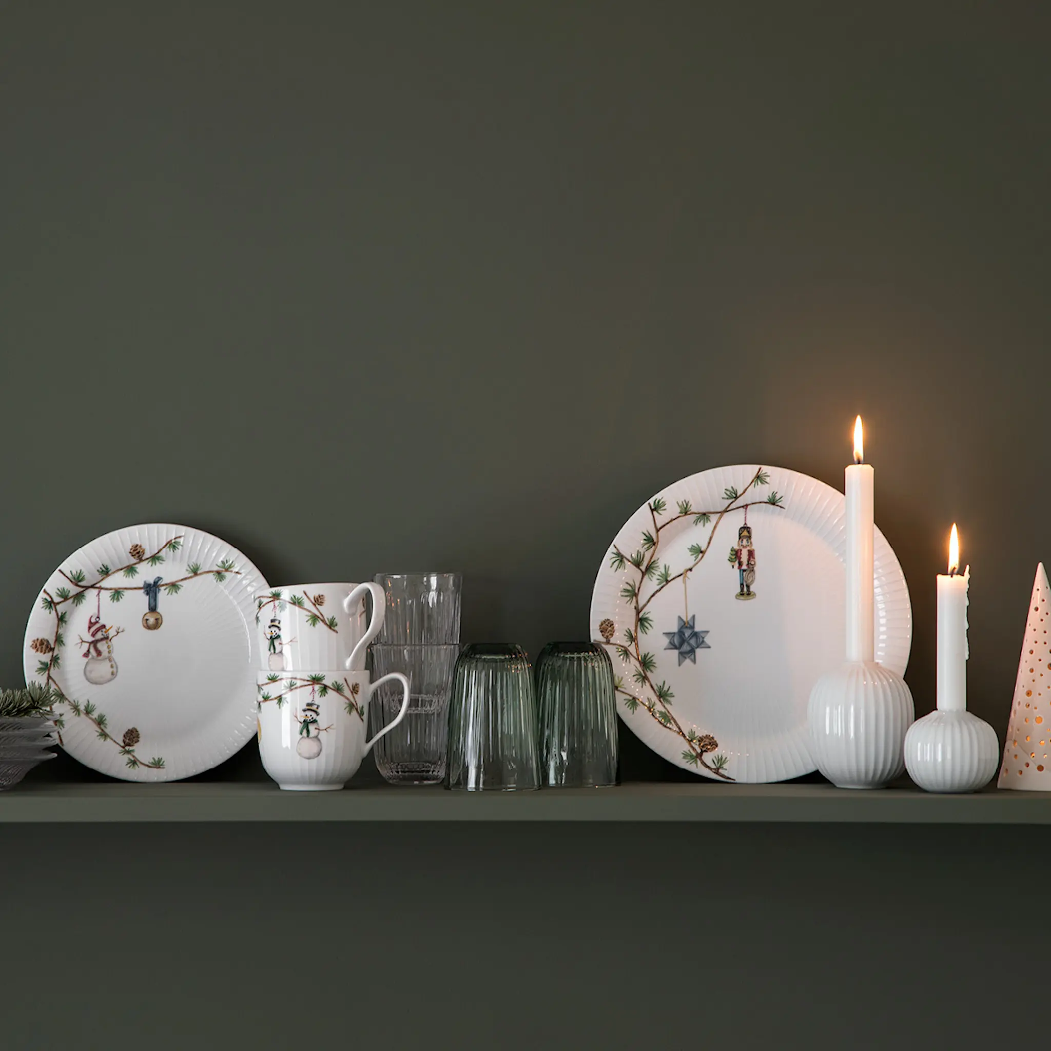 Kähler Hammershøi Christmas Lautanen 22 cm Valkoinen