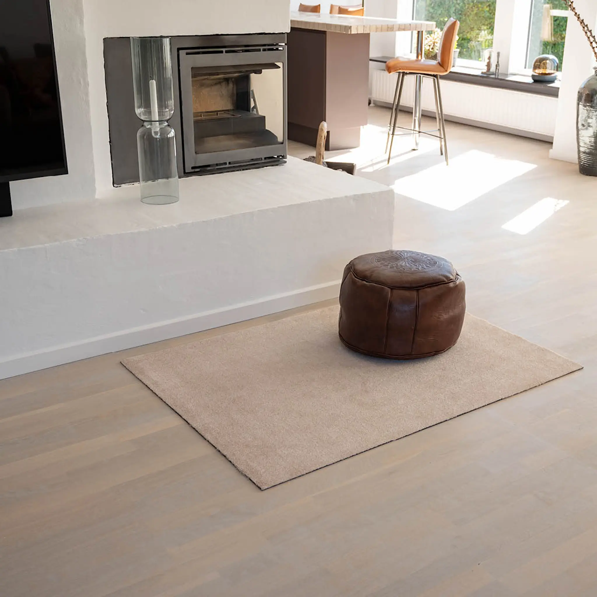 Tica Copenhagen Unicolor golvmatta 130x90 cm ivory