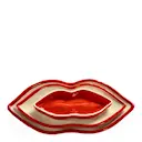 Les Objets Mouleversants Lips serveringsfat set 3 delar röd