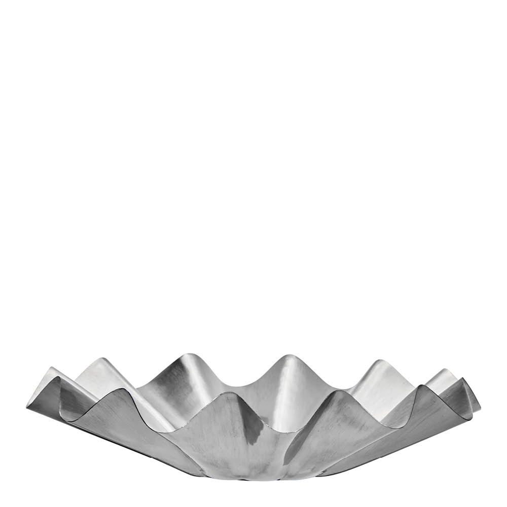 House Doctor Flood skål 35x8 cm borstad silverfinish