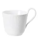 White Fluted Mugg Högt Handtag 24 cl