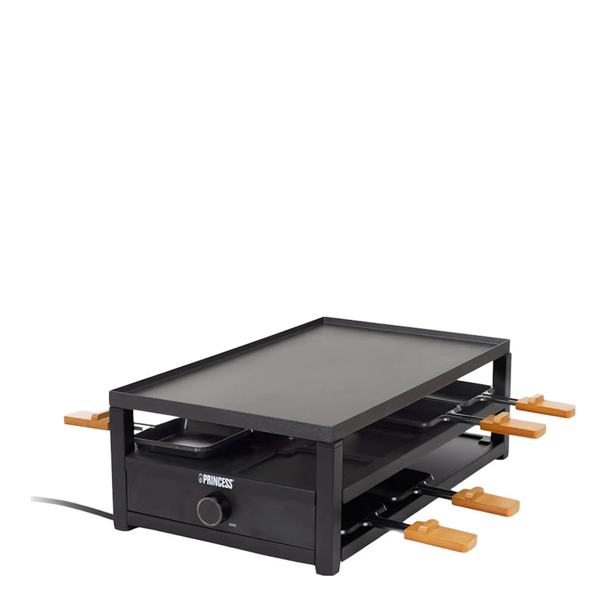 PRINCESS Raclette 162655 8 pers 44x25 cm 1300W bambu