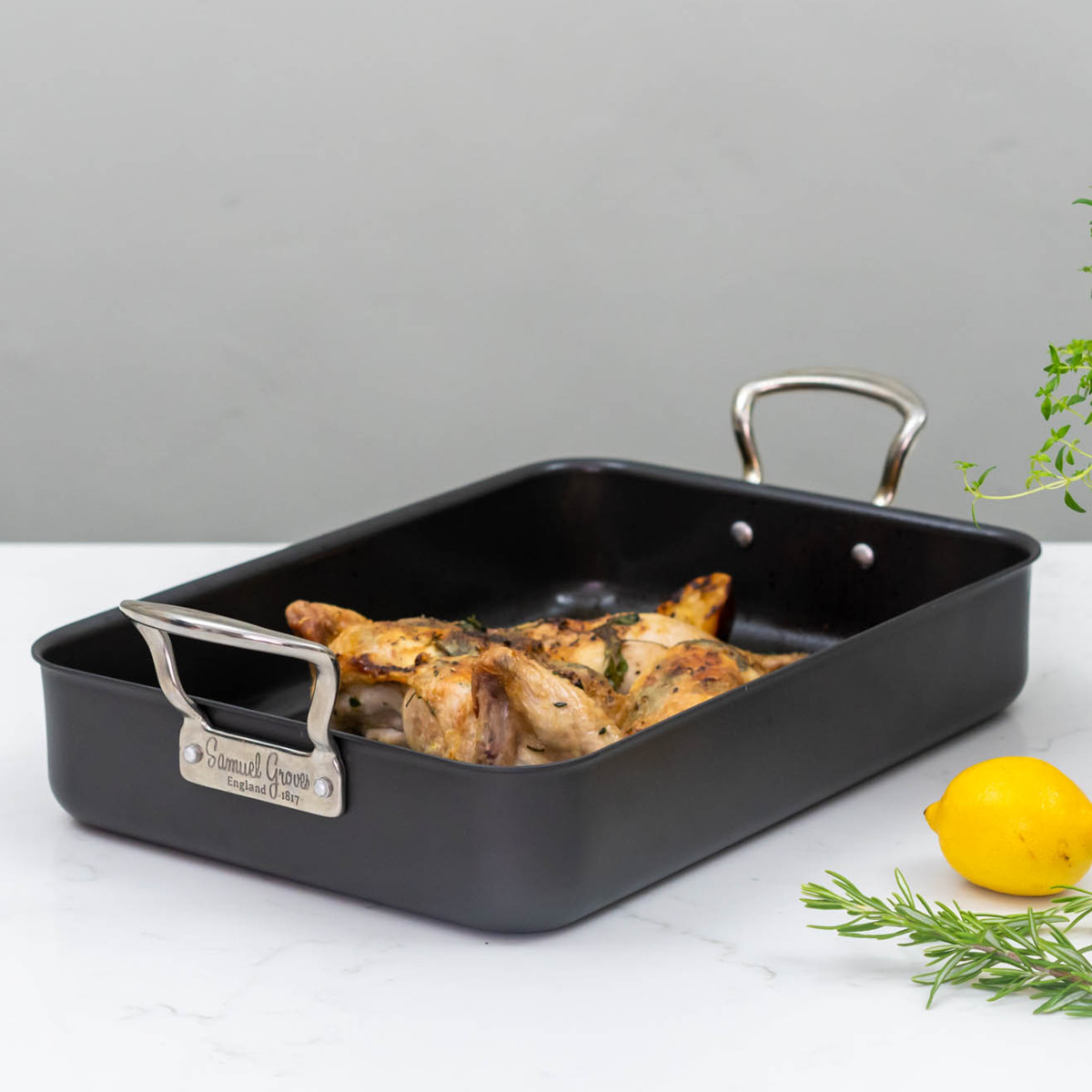 Samuel Groves Mermaid Roaster ildfast form 28x18 cm svart