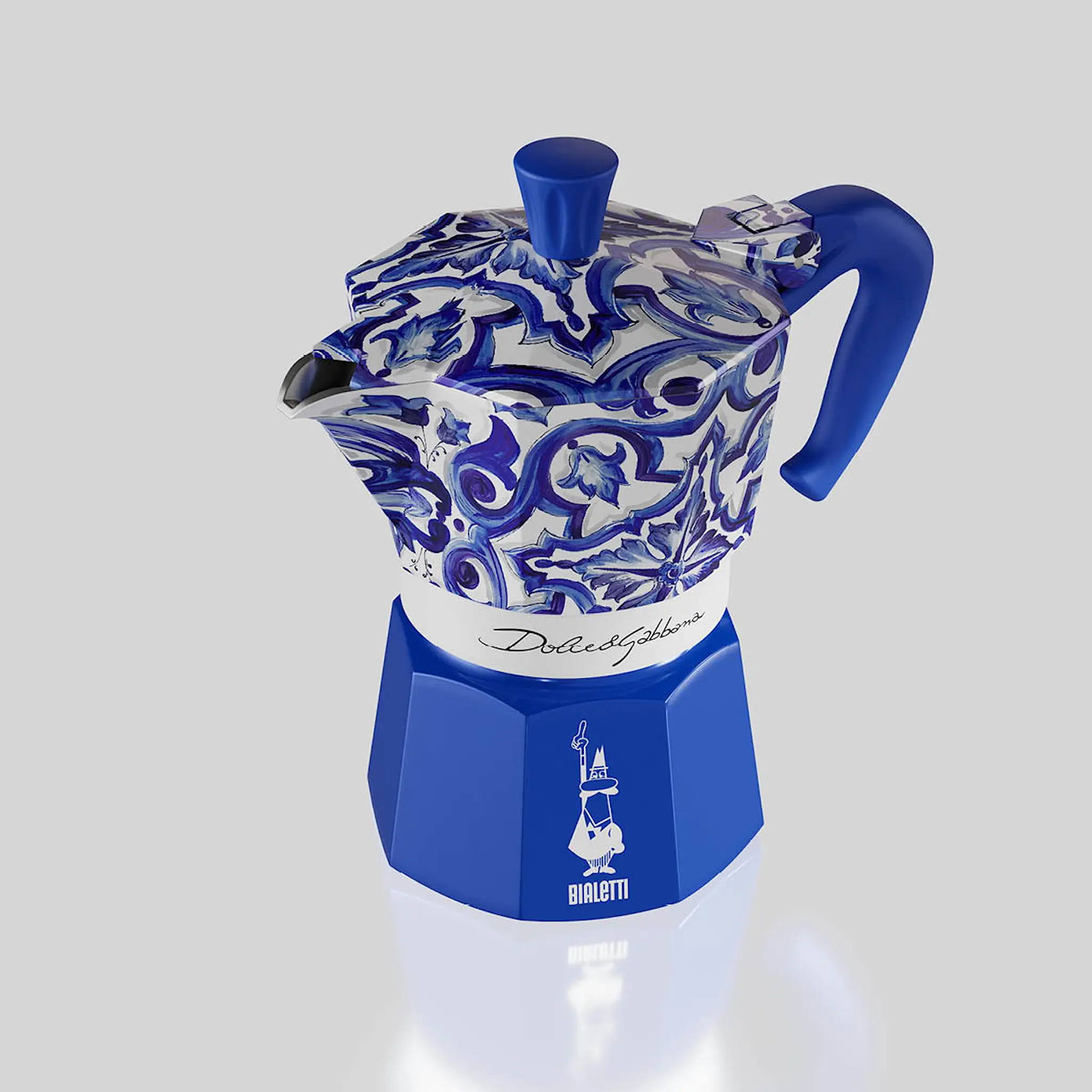 Bialetti D&G mokabryggare 6-koppar 25 cl blå