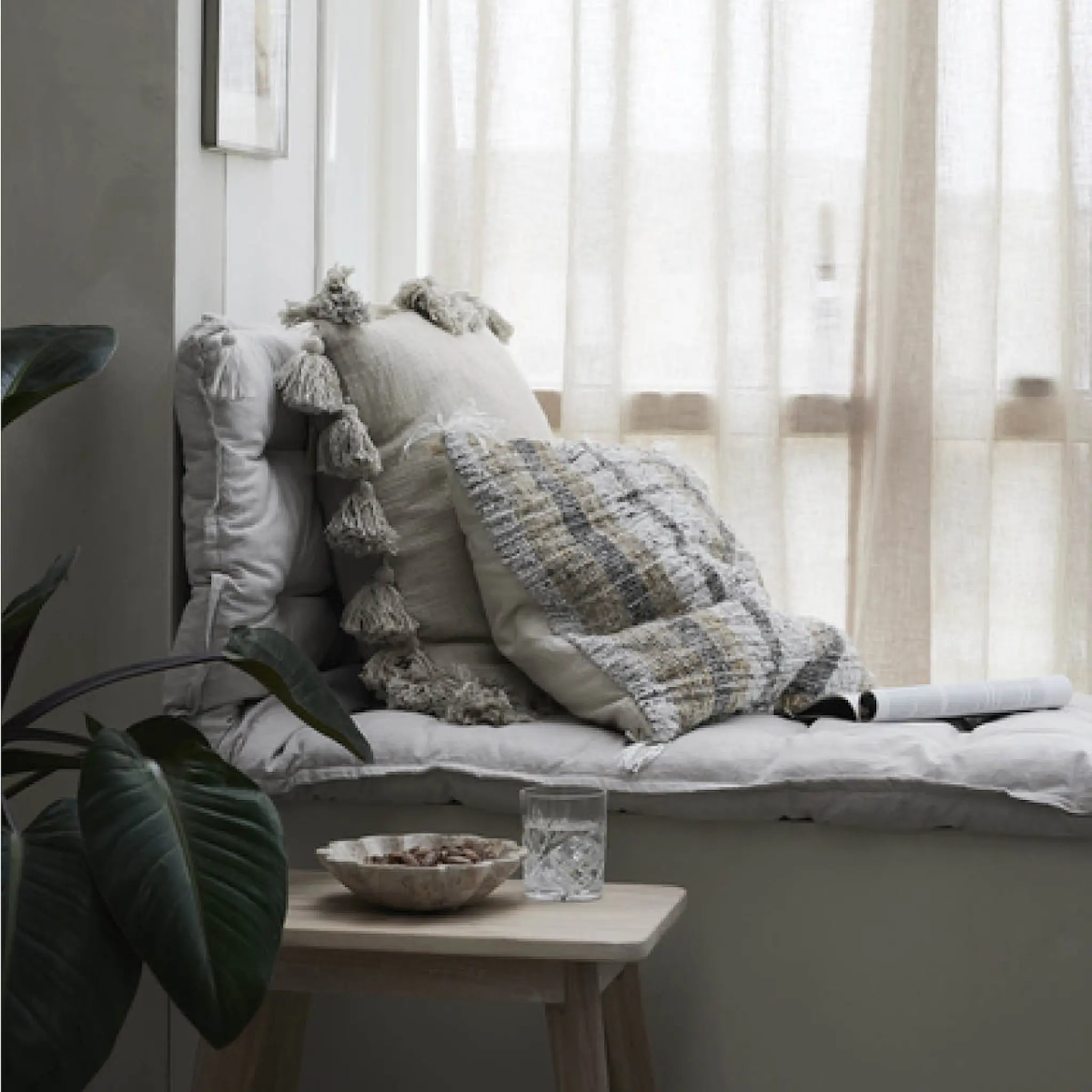 Lene Bjerre Felima madrass 190x70x7 cm lin