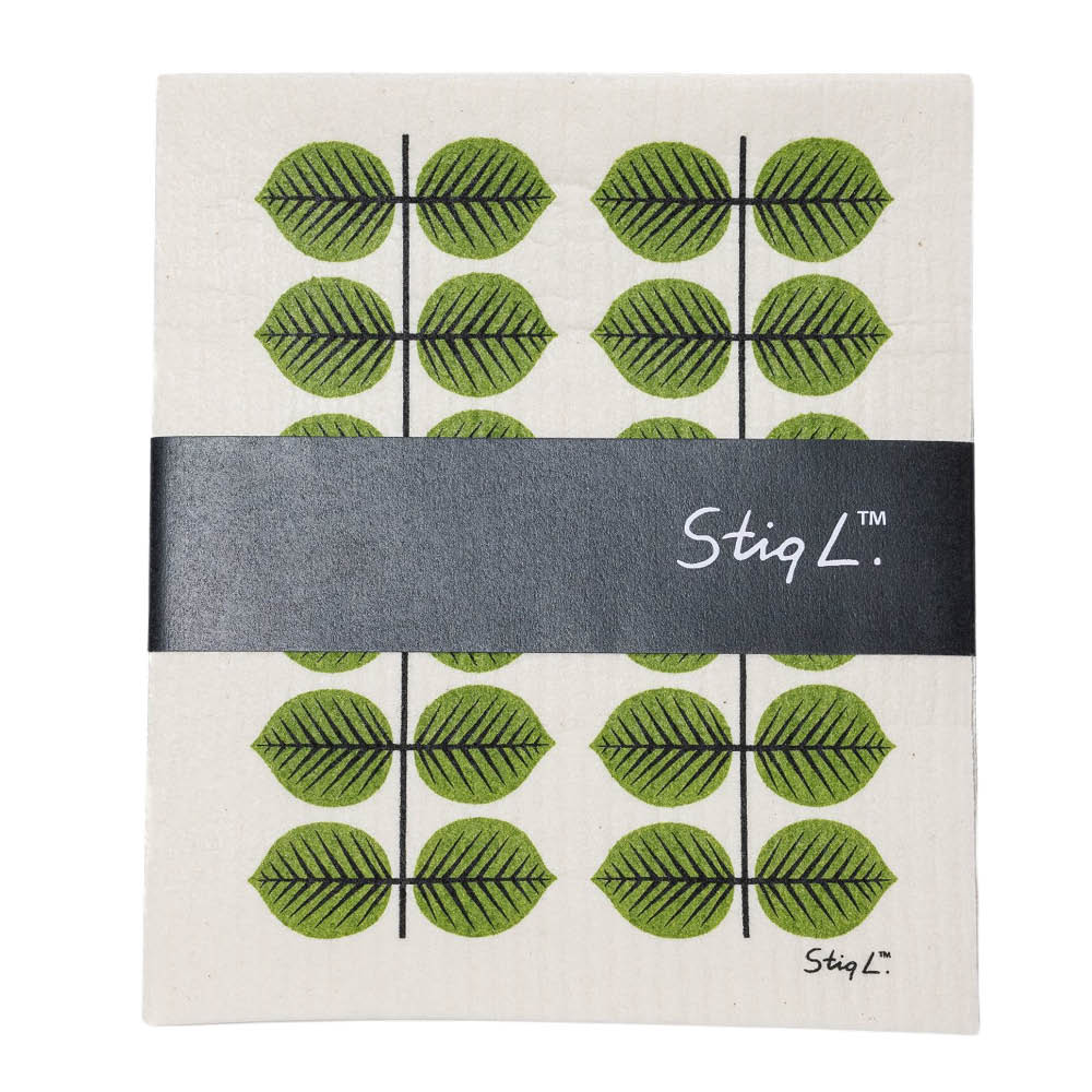 Stig L - Berså Tiskirätti 17x20 cm 2 kpl Vihreät lehdet